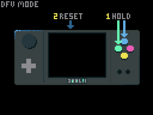 hold the X & Y buttons and press the reset button